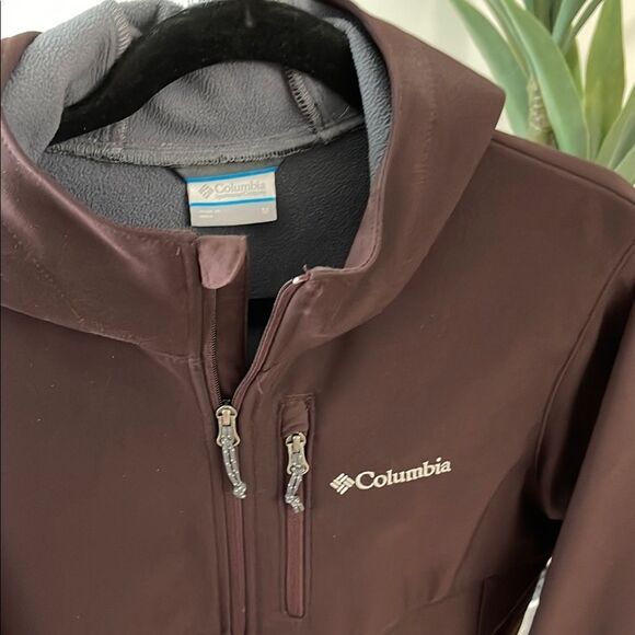Columbia Mens Brown and Gray Performance Jacket Fleece Warmth - Picture 2 of 7
